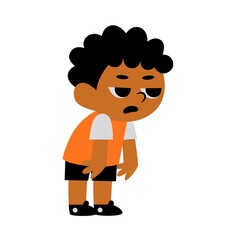 Exhaustion Cartoon: A cartoon character illustrates a moment of weariness with slumped posture and a face etched with the mark of weariness, portraying a sense of fatigue and low energy.