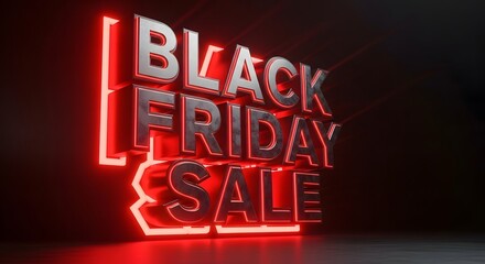 Black Friday Sale 3D Text with Neon Glow image c019444ffaa13aeb1744cb41cc4a3663dr
