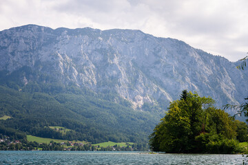 Attersee Lake and mountains landscape, Austria