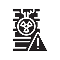 toxic substances color flat icon for digital and print projects