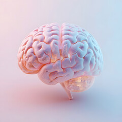 Colorful Abstract Brain 3D Illustration 3D