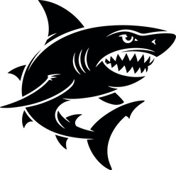 Obraz premium Black and white realistic honey bee insect silhouette vector for apps and websites