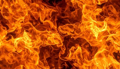 赤い炎. Red Flames. AI generated.