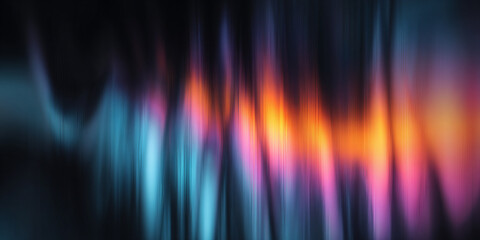 Blurry aurora borealis abstract light streaks bright