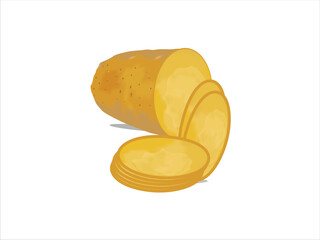 Fresh Potato Illustration 