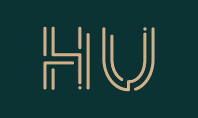HU H hu initial logo | initial based abstract modern minimal creative logo, vector template image. luxury logotype logo, real estate homie logo. typography logo. initials logo