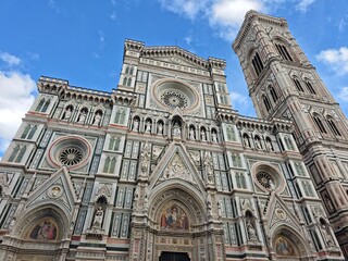 Florence Cathedral (Duomo) and Giotto's Campanile, majestic Gothic architecture