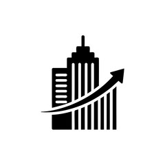 Stock Chart Icon – Business Finance Growth Symbol