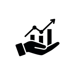 Stock Chart Icon – Business Finance Growth Symbol