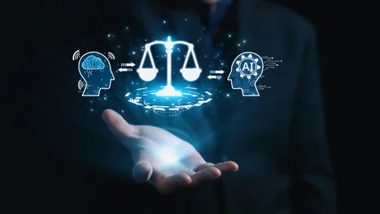 Fototapete Wohnzimmer AI is transforming society, raising important ethics questions. Ethics in AI design ensures fairness. AI ethics promote responsible decisions. Balancing AI power with strong ethics is essential. Elide  © InfiniteFlow