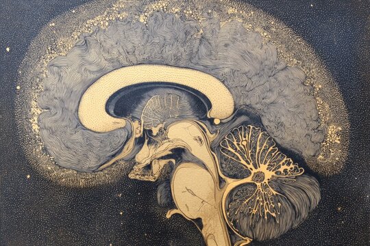 GABAergic inhibition in the thalamus.