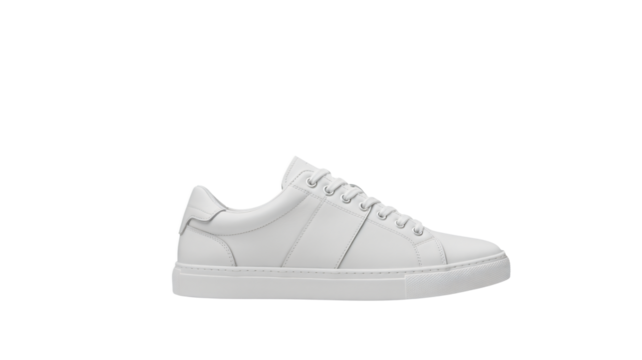 Stylish white leather sneaker for modern lifestyle fashion appeal