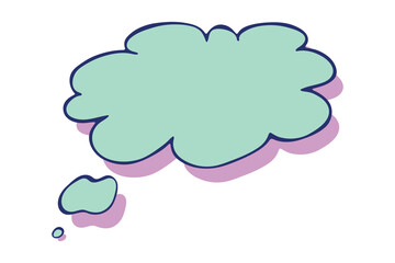 Hand drawn speech bubble Blank empty message box Textbox frame for banners, price tags, stickers, design