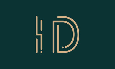 ID I id initial logo | initial based abstract modern minimal creative logo, vector template image. luxury logotype logo, real estate homie logo. typography logo. initials logo