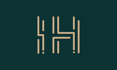 IH I ih initial logo | initial based abstract modern minimal creative logo, vector template image. luxury logotype logo, real estate homie logo. typography logo. initials logo