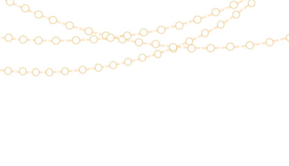 Garland lights decoration overlay