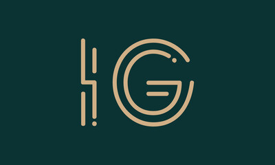 IG I ig initial logo | initial based abstract modern minimal creative logo, vector template image. luxury logotype logo, real estate homie logo. typography logo. initials logo