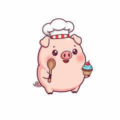 very cool cute pig design
