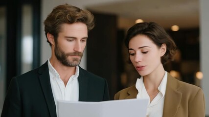 Agent handing brochure to potential buyer in a staged dining area, emotion of professionalism and engagement visible, symbolizing modern property marketing, client relationship building, and