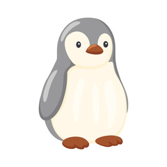 Cute Baby Penguin Chick Isolated Illustration