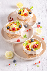 Homemade lemon curd flavored with vanilla and lemon.