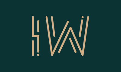 IW I iw initial logo | initial based abstract modern minimal creative logo, vector template image. luxury logotype logo, real estate homie logo. typography logo. initials logo
