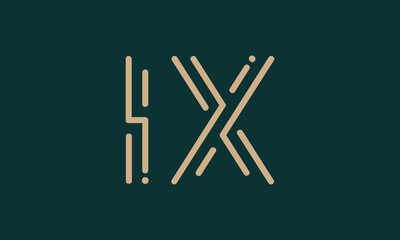 IX I ix initial logo | initial based abstract modern minimal creative logo, vector template image. luxury logotype logo, real estate homie logo. typography logo. initials logo