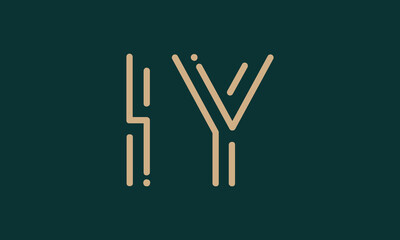 IY I iy initial logo | initial based abstract modern minimal creative logo, vector template image. luxury logotype logo, real estate homie logo. typography logo. initials logo