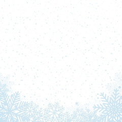 Winter background with snowflakes