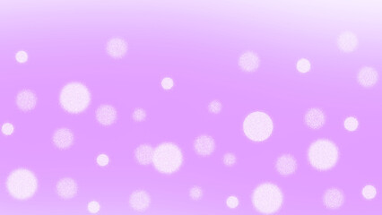 Soft white dandelion seeds floating on a gradient purple background isolated on transparent background
