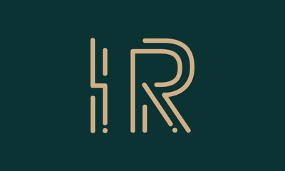 IR I ir initial logo | initial based abstract modern minimal creative logo, vector template image. luxury logotype logo, real estate homie logo. typography logo. initials logo