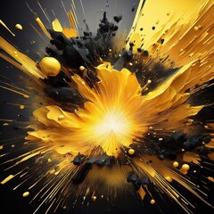 Colourful and vivid explosion as background