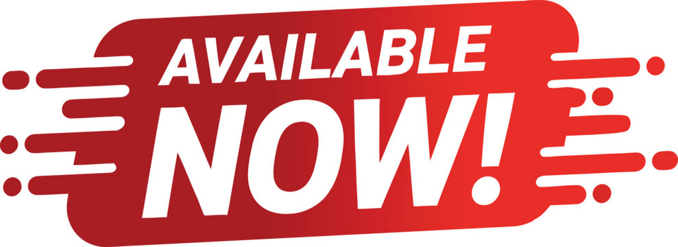 Available now text banner