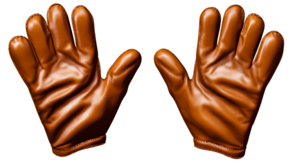 Pair of Brown Leather Gloves