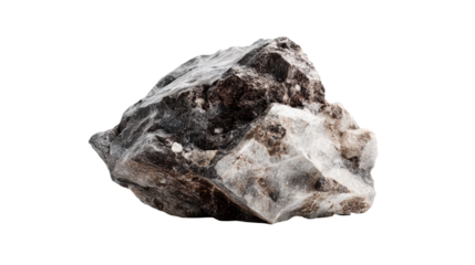 Rough mineral chunk with varied texture and light shimmer