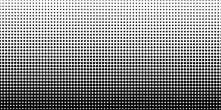 Abstract halftone circle dot pattern on background. Polka dot pattern template Monochrome dotted texture modern seamless. Dots pop art comics with summer background. Vector blot half tone collection. 