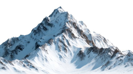 Majestic Snow Covered Mountain Peak