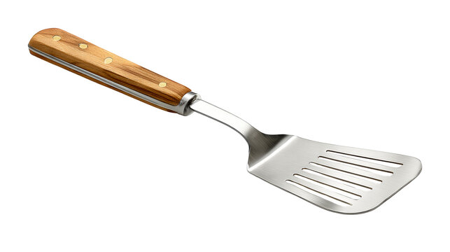 Metal Spatula With Wooden Handle