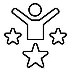 confidence outline icon