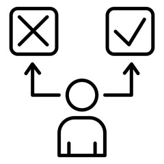 decision outline icon