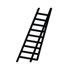 Ladder Flat Vector Icon Illustration
