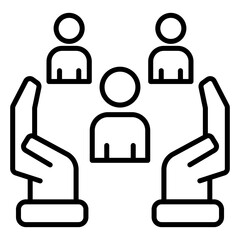 responsibility outline icon