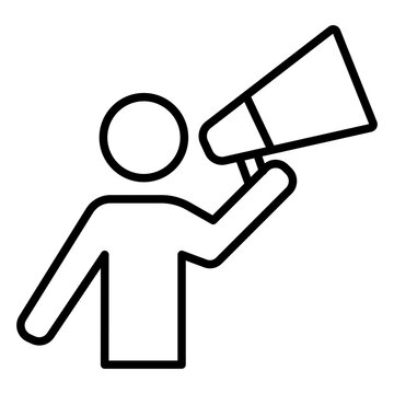 persuading outline icon
