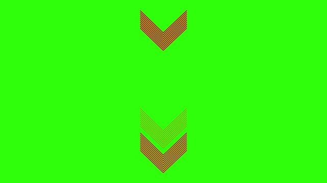 Down Direction Arrow Motion Graphic, Abstract Minimal Design