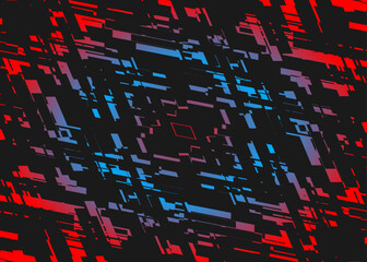 Abstract background with seamless pixel stripes pattern