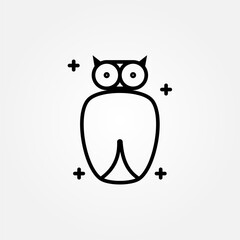 owl icon symbol illustration vector eps10 logo template design pattern seamless bright minimal design flat design realistic style simple design modern design