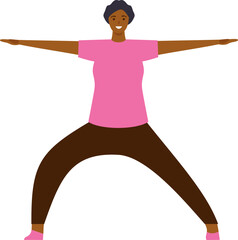 Sport people. Men and women exercise, workout, doing yoga and fitness, run and playing basketball. Healthy lifestyle characters vector set