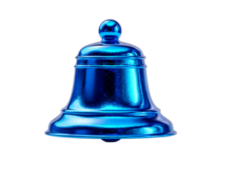 Shiny Blue Bell Ornament