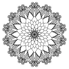 Foral Mandola Pattern Style Flowers Gentle. Hand-drawing Seamless Pattern Design Background.Geometry Seamless Pattern Ethnic Indian Asia Ornament Flowers,Flower Colorful.