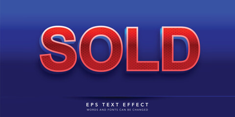 red on blue 3d editable text effect